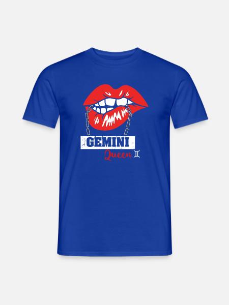 Sternzeichen Zwilling - Männer T-Shirt - Dunkelblau