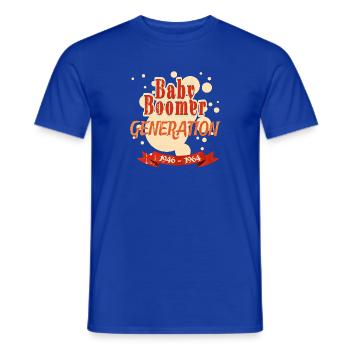 Design Génération des baby-boomers (1946 - 1964) - T-shirt homme - bleu foncé - Devant - AI Model Male 178 light (178cm)