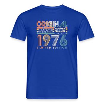 Original 1976 Vintage Vintage Anniversaire Rétro - T-shirt homme - bleu foncé - Devant - AI Model Male 178 light (178cm)