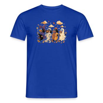 Halloween Hundekostumeparade - Mænd T-shirt - mørkeblå - Foran - AI Model Male 178 light (178cm)