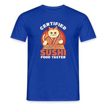 Regalo de sushi, comida divertida, dicho de los foodies japoneses - Camiseta hombre - azul oscuro - delante - AI Model Male 178 light (178cm)