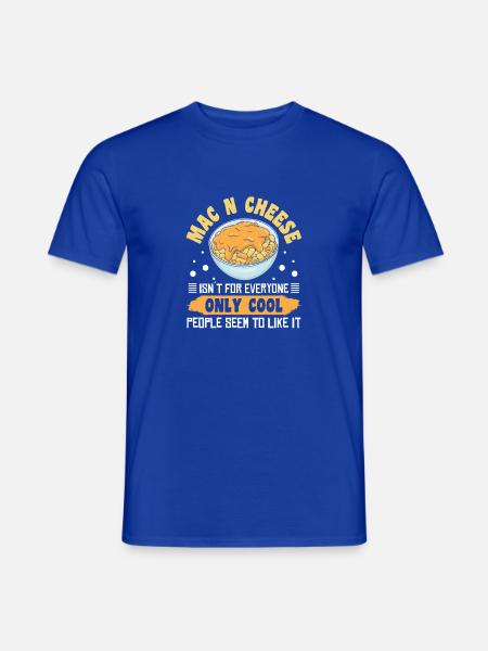 Makkaroni und Käse Mac and Cheese - Männer T-Shirt - Dunkelblau