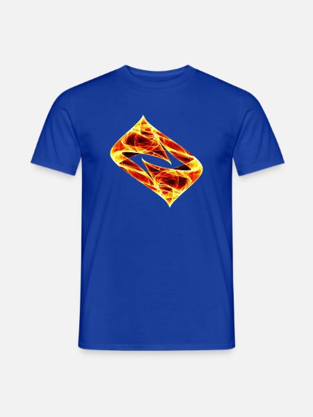 Dynamische Spur - Heiss - Männer T-Shirt - Dunkelblau
