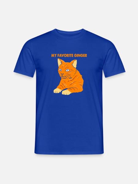 Tabby Katze - Männer T-Shirt - Dunkelblau