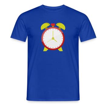 Wecker - Männer T-Shirt - Dunkelblau - Vorne - AI Model Male 178 light (178cm)