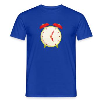 Wecker - Männer T-Shirt - Dunkelblau - Vorne - AI Model Male 178 light (178cm)