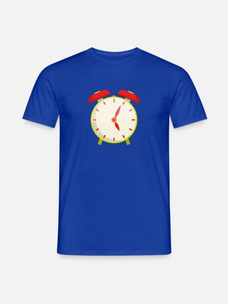 Wecker - Männer T-Shirt - Dunkelblau