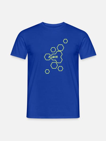 Albin als Style - Männer T-Shirt - Dunkelblau
