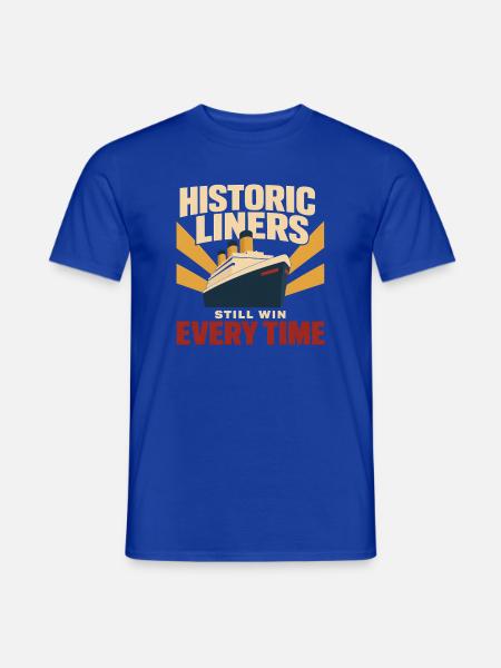 Ozeandampfer Maritime Geschichte Historisches - Männer T-Shirt - Dunkelblau
