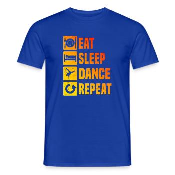 Geschenkidee für einen Breakdancer mit Streetdance - Männer T-Shirt - Dunkelblau - Vorne - AI Model Male 178 light (178cm)