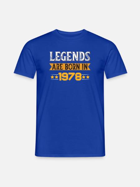 Birthday born in 1978 - Männer T-Shirt - Dunkelblau