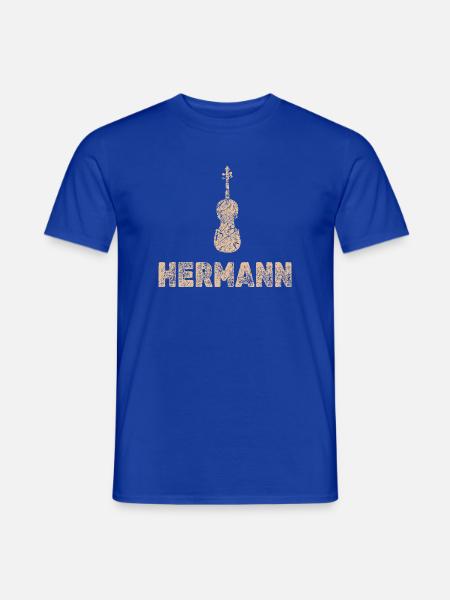 Hermann - Männer T-Shirt - Dunkelblau