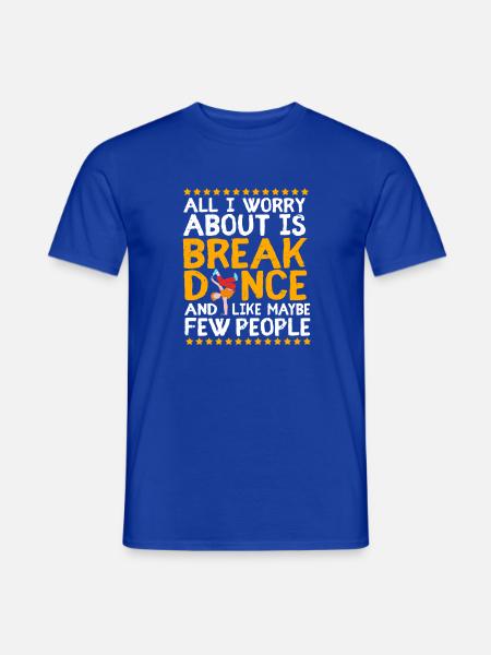 Breakdance - Männer T-Shirt - Dunkelblau