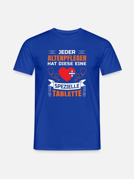 Altenpflege Pfleger Pflegepersonal Pflegekraft - Männer T-Shirt - Dunkelblau