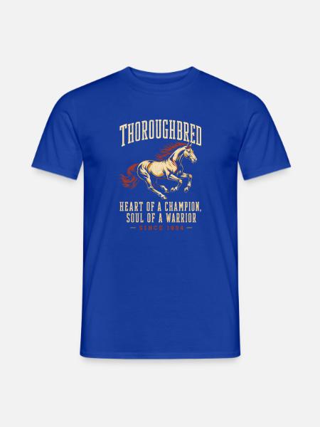 Thoroughbred: Herz eines Champions - Männer T-Shirt - Dunkelblau