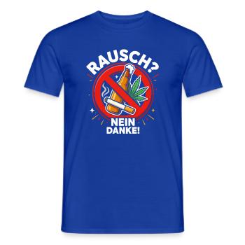 Anti Drogen - Männer T-Shirt - Dunkelblau - Vorne - AI Model Male 178 light (178cm)