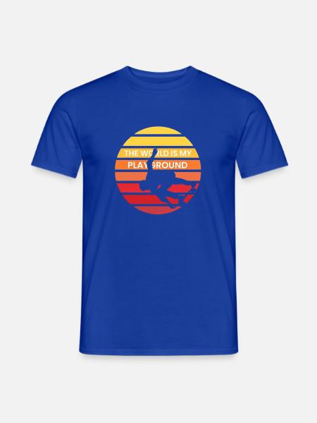 Die Welt ist mein Spielplatz - Männer T-Shirt - Dunkelblau