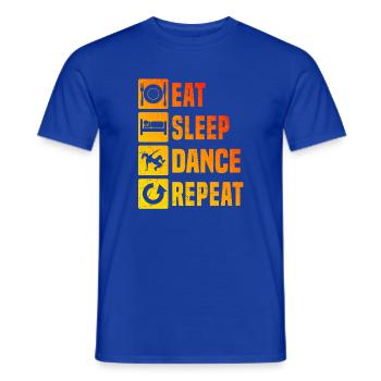 Streetdance Geschenkidee für eine Hip-Hop-Tänzerin - Männer T-Shirt - Dunkelblau - Vorne - AI Model Male 178 light (178cm)
