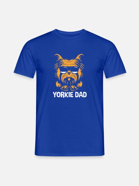 Yorkshire Terrier - Männer T-Shirt - Dunkelblau