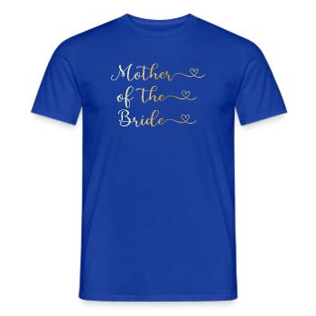 Mutter der Braut goldene Typografie mit Herz - Männer T-Shirt - Dunkelblau - Vorne - AI Model Male 178 light (178cm)