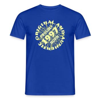 Authentisch 1997 - Männer T-Shirt - Dunkelblau - Vorne - AI Model Male 178 light (178cm)