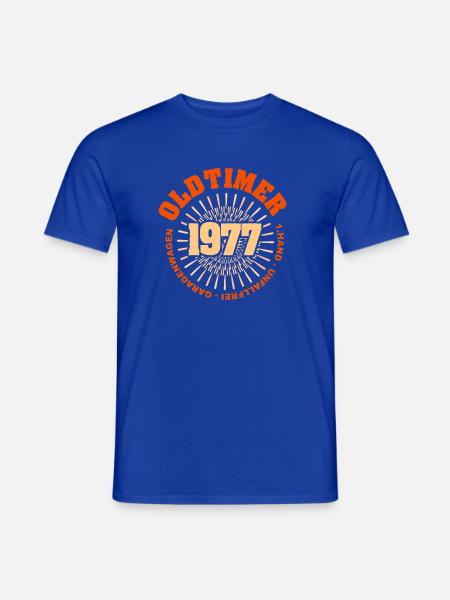 1977 - Männer T-Shirt - Dunkelblau