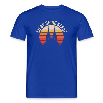 Köln Liebe Deine Stadt Kölner Kölle Karneval Köln - Männer T-Shirt - Dunkelblau - Vorne - AI Model Male 178 light (178cm)