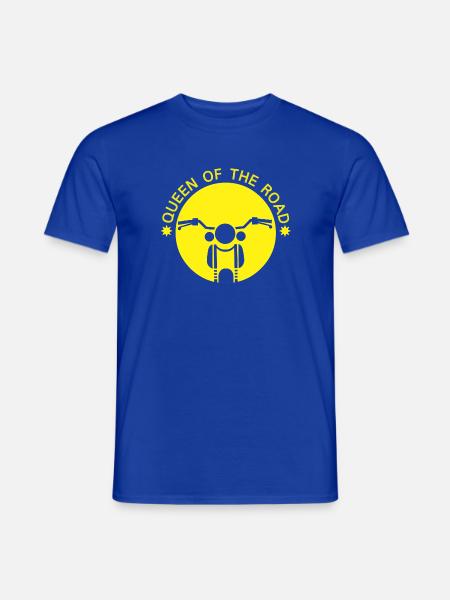 Königin der Straße Motorrad-Design - Männer T-Shirt - Dunkelblau