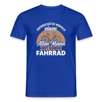 Fahrrad Alter Mann Radfahrer Lustiger Spruch - Männer T-Shirt - Dunkelblau - Vorne - AI Model Male 178 light (178cm)