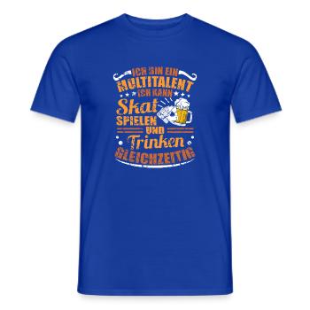Skatspiel Skat Spruch Lustig Skatspieler - Männer T-Shirt - Dunkelblau - Vorne - AI Model Male 178 light (178cm)