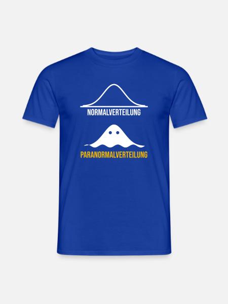 Paranormalverteilung Statistik - Männer T-Shirt - Dunkelblau
