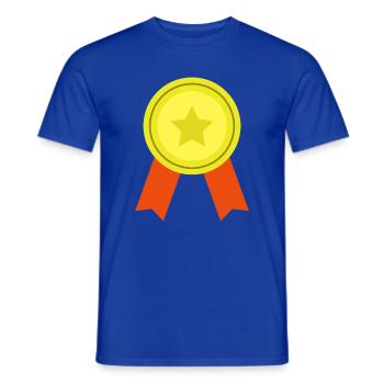 Medaille - Männer T-Shirt - Dunkelblau - Vorne - AI Model Male 178 light (178cm)