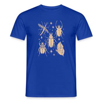 Magische Waldinsekten Schmetterling & Libelle - Männer T-Shirt - Dunkelblau - Vorne - AI Model Male 178 light (178cm)