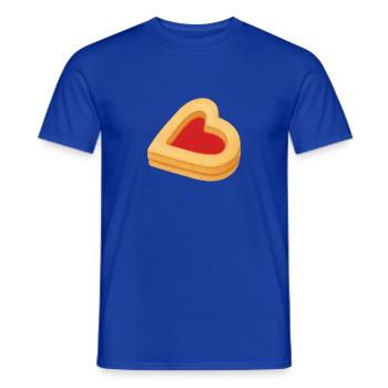 Keksherz - Männer T-Shirt - Dunkelblau - Vorne - AI Model Male 178 light (178cm)