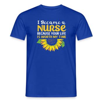 Notfall Krankenschwester - Männer T-Shirt - Dunkelblau - Vorne - AI Model Male 178 light (178cm)