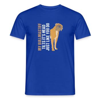 Bullmastiff - Männer T-Shirt - Dunkelblau - Vorne - AI Model Male 178 light (178cm)