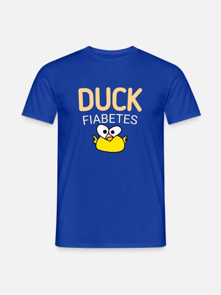 Ente Fiabetes wieder - Männer T-Shirt - Dunkelblau