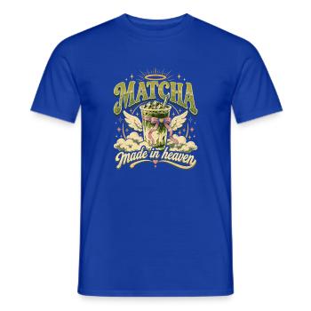 Matcha Himmel Becher - Männer T-Shirt - Dunkelblau - Vorne - AI Model Male 178 light (178cm)