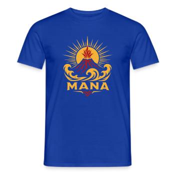 Mana-Vulkanwelle - Männer T-Shirt - Dunkelblau - Vorne - AI Model Male 178 light (178cm)