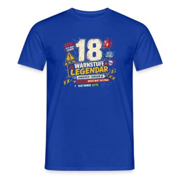 18 Geburtstag Volljährig Geschenk Party Humor - Männer T-Shirt - Dunkelblau - Vorne - AI Model Male 178 light (178cm)