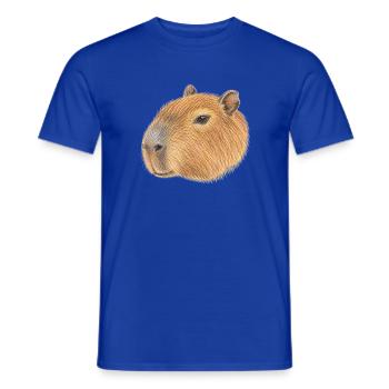 Capybara-Kopfporträt von Cabiai - Männer T-Shirt - Dunkelblau - Vorne - AI Model Male 178 light (178cm)