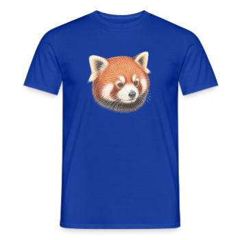 Kopfporträt des roten Pandas - Männer T-Shirt - Dunkelblau - Vorne - AI Model Male 178 light (178cm)