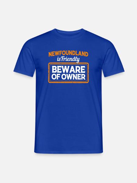 Neufundländer - Männer T-Shirt - Dunkelblau