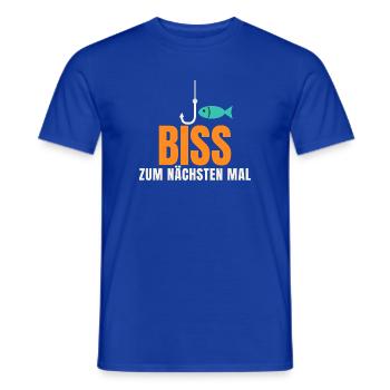 Biss zum nächsten Mal – Angler Spruch - Männer T-Shirt - Dunkelblau - Vorne - AI Model Male 178 light (178cm)