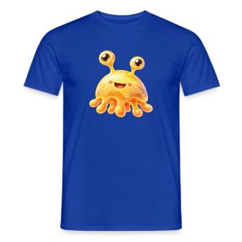 Sonniger Schleimfreund Gelb - Männer T-Shirt - Dunkelblau - Vorne - AI Model Male 178 light (178cm)