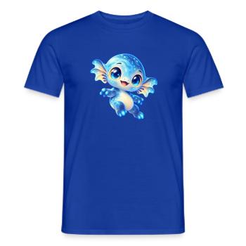Niedlicher blauer Weltraumfreund - Männer T-Shirt - Dunkelblau - Vorne - AI Model Male 178 light (178cm)