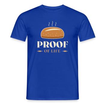 Proof of Life Bäckerei-Grafik - Männer T-Shirt - Dunkelblau - Vorne - AI Model Male 178 light (178cm)