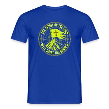 Der Geist des Herrn wird sein Banner erheben - Männer T-Shirt - Dunkelblau - Vorne - AI Model Male 178 light (178cm)