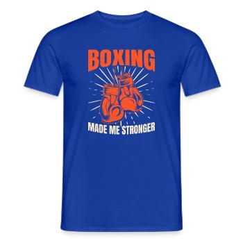 Boxing Made Me Stronger Gloves Boxing Gloves - Männer T-Shirt - Dunkelblau - Vorne - AI Model Male 178 light (178cm)