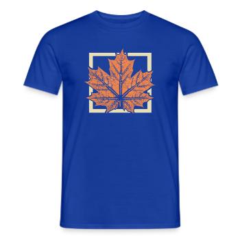 Ahornblatt  - Männer T-Shirt - Dunkelblau - Vorne - AI Model Male 178 light (178cm)